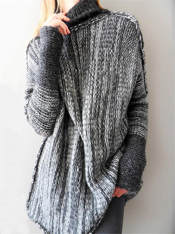 Stilla | Rullekravestrikbluse med stilfuldt design til damer Online nu