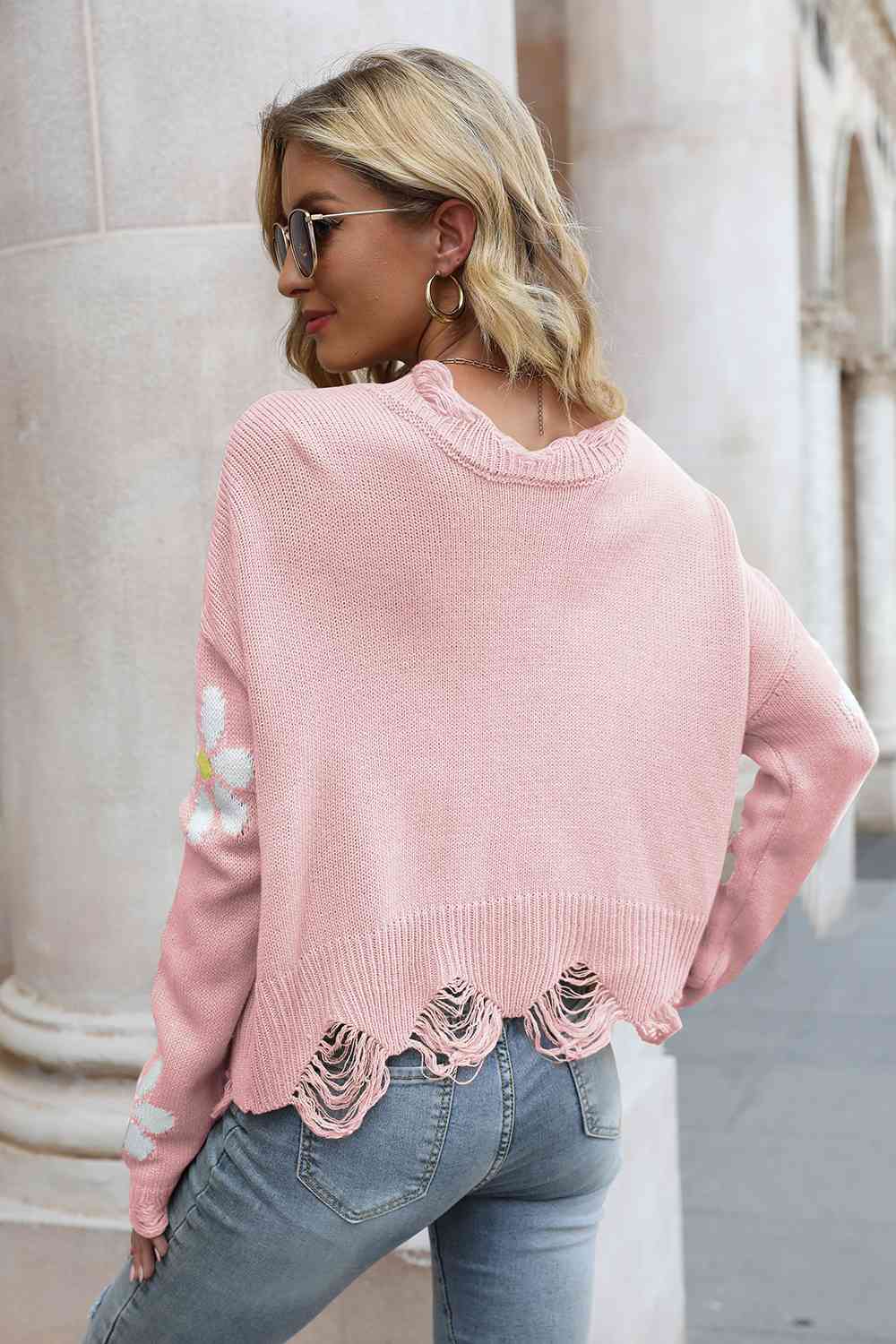 Stilla | Distressed Langærmet Sweater