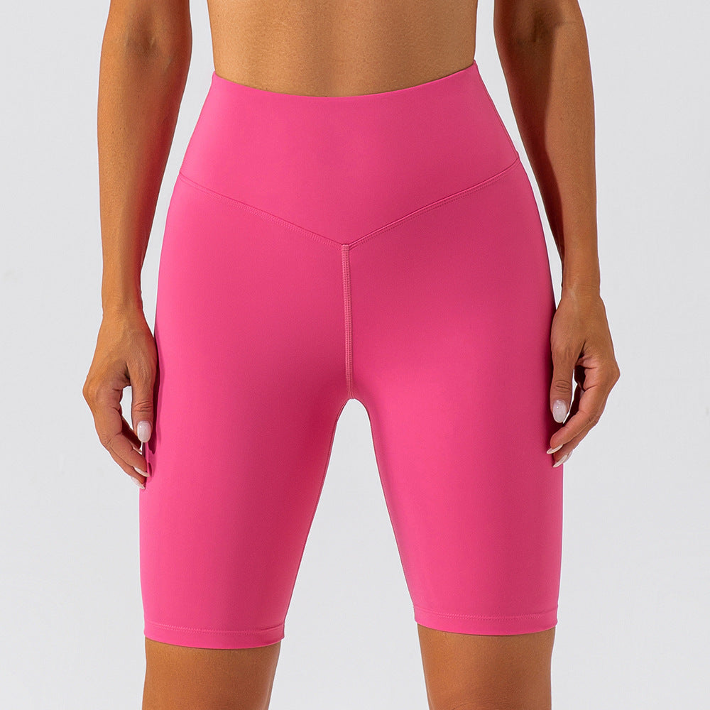 Stilla | High Waist Nude Feel Yoga Shorts Hip Lift, Hurtørrende Sports Cykelbukser Rabat