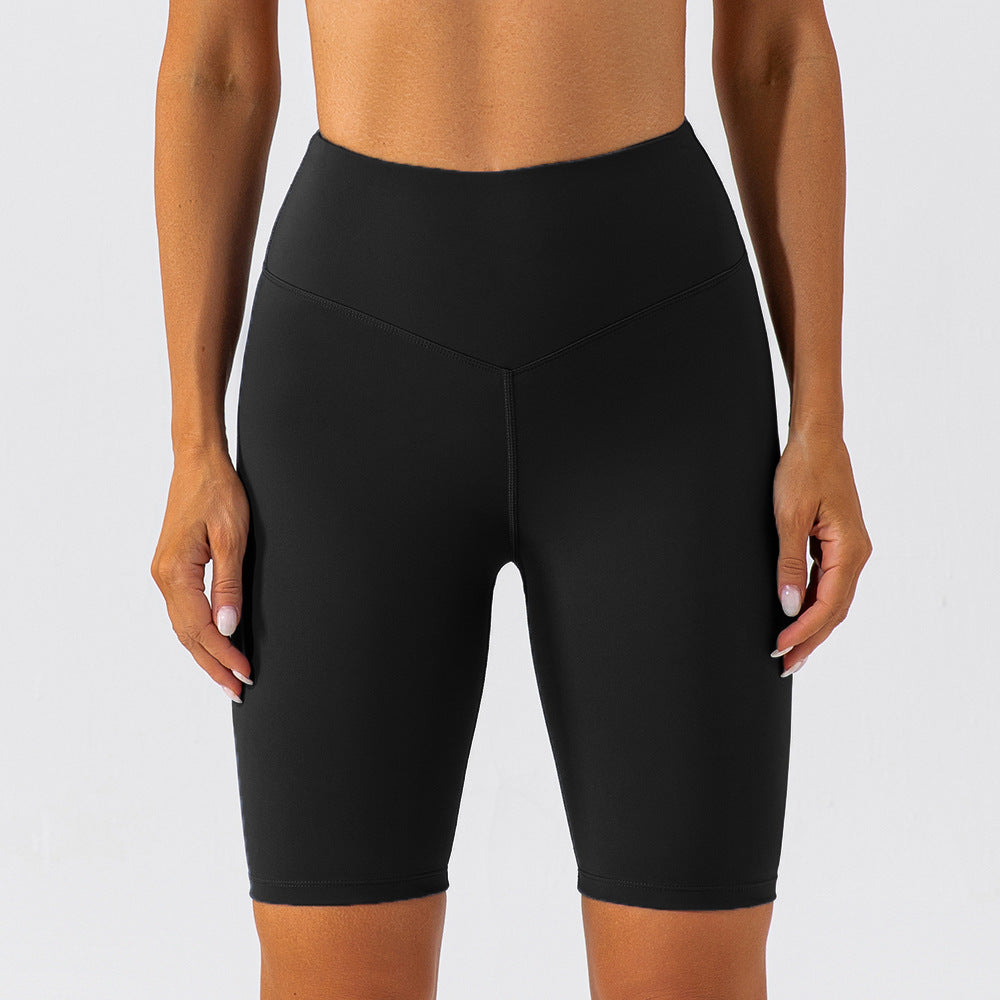 Stilla | High Waist Nude Feel Yoga Shorts Hip Lift, Hurtørrende Sports Cykelbukser Rabat