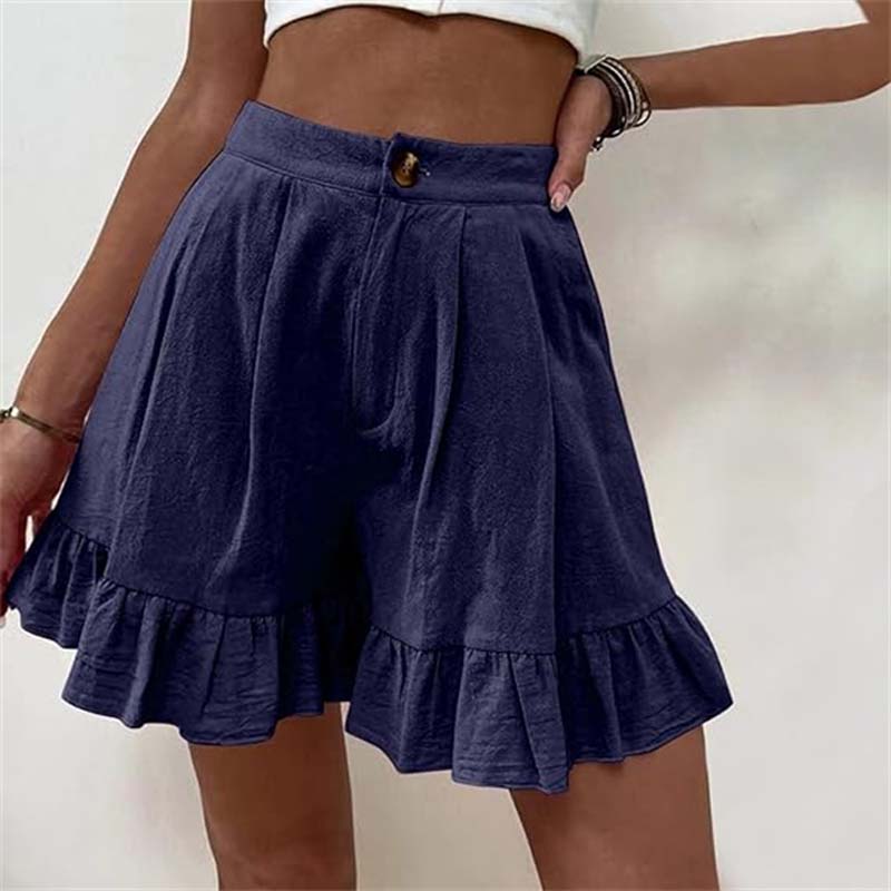 Stilla | Elegant Casual Ensfarvet Shorts Mode