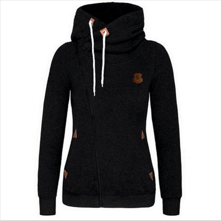 Stilla | Trendy Side Zip Drawstring Hættetrøje på udsalg