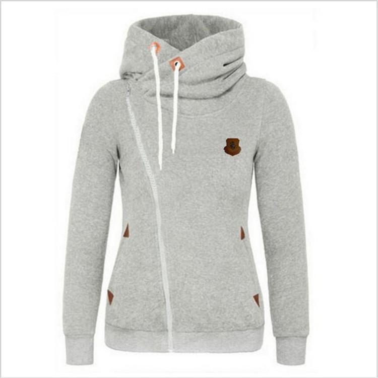 Stilla | Trendy Side Zip Drawstring Hættetrøje på udsalg