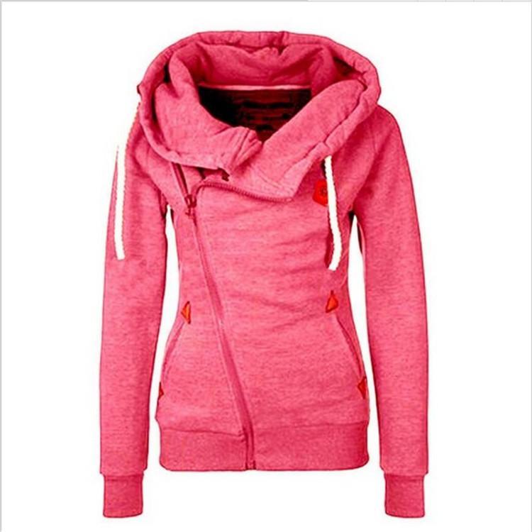 Stilla | Trendy Side Zip Drawstring Hættetrøje på udsalg