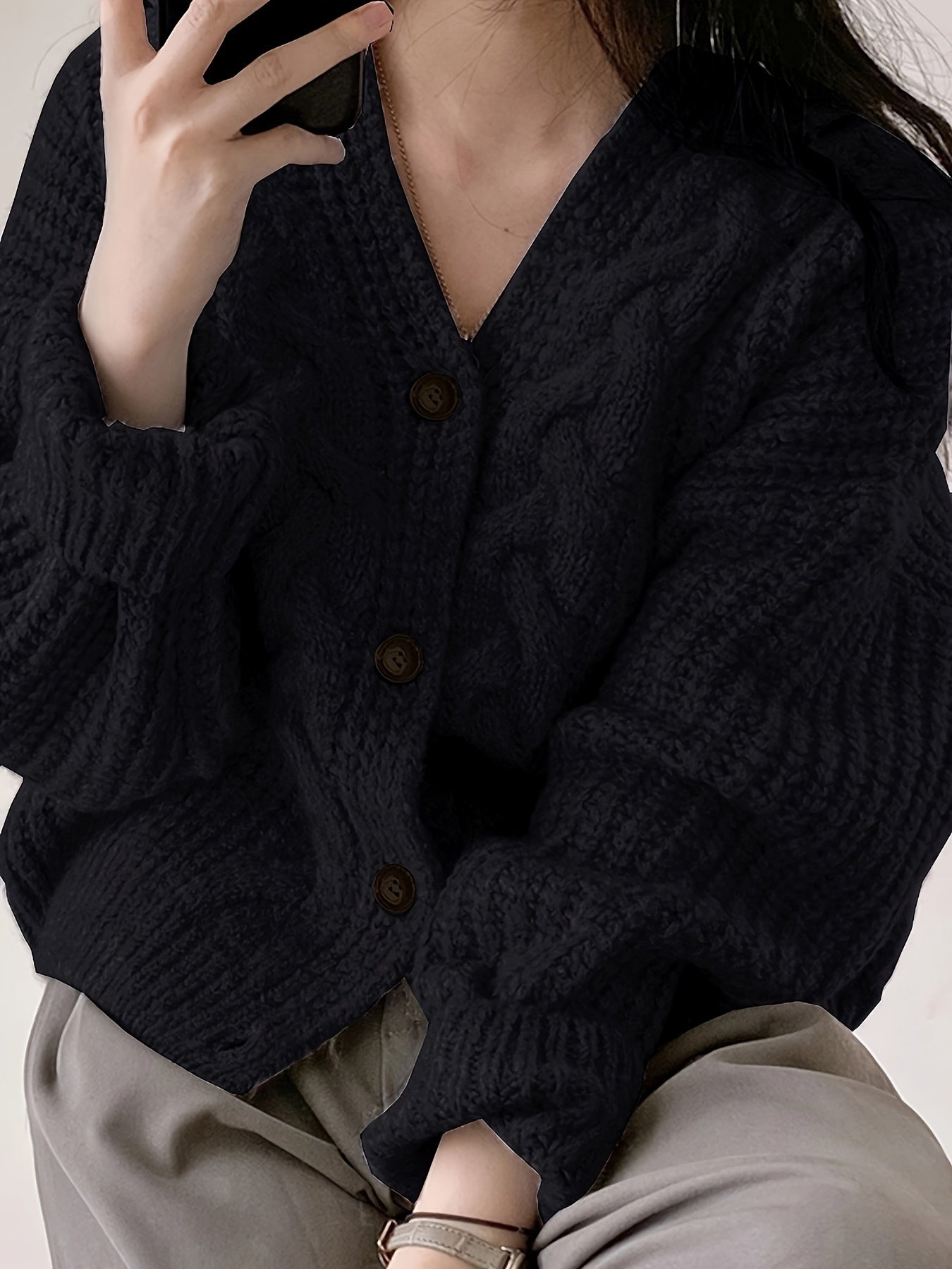 Stilla | Pullover af groft strik i vintage stil