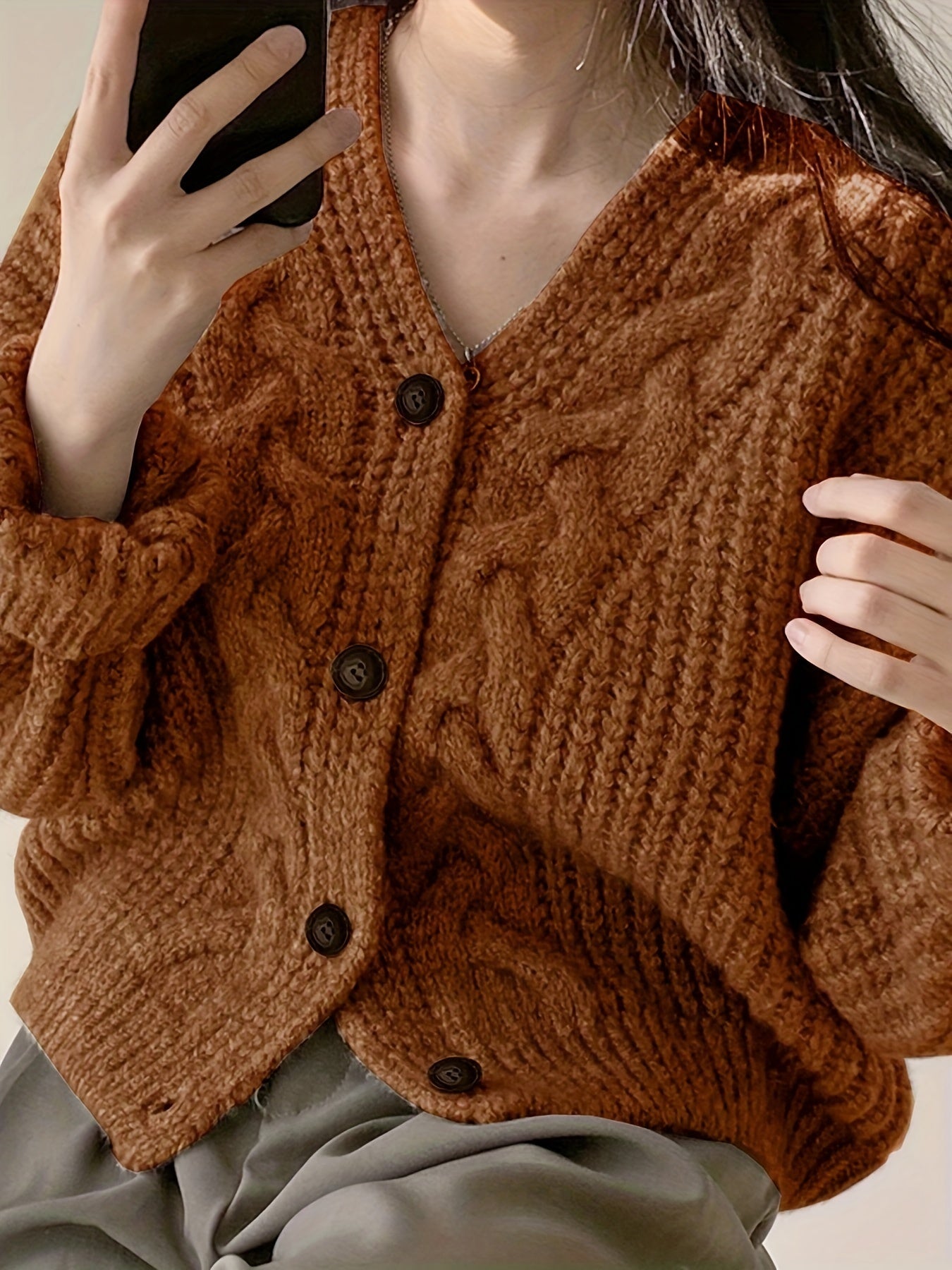 Stilla | Pullover af groft strik i vintage stil