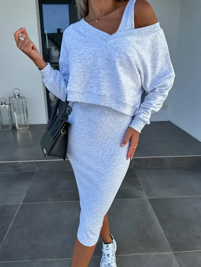 Stilla | Kjole med Sweater sæt Hot på udsalg