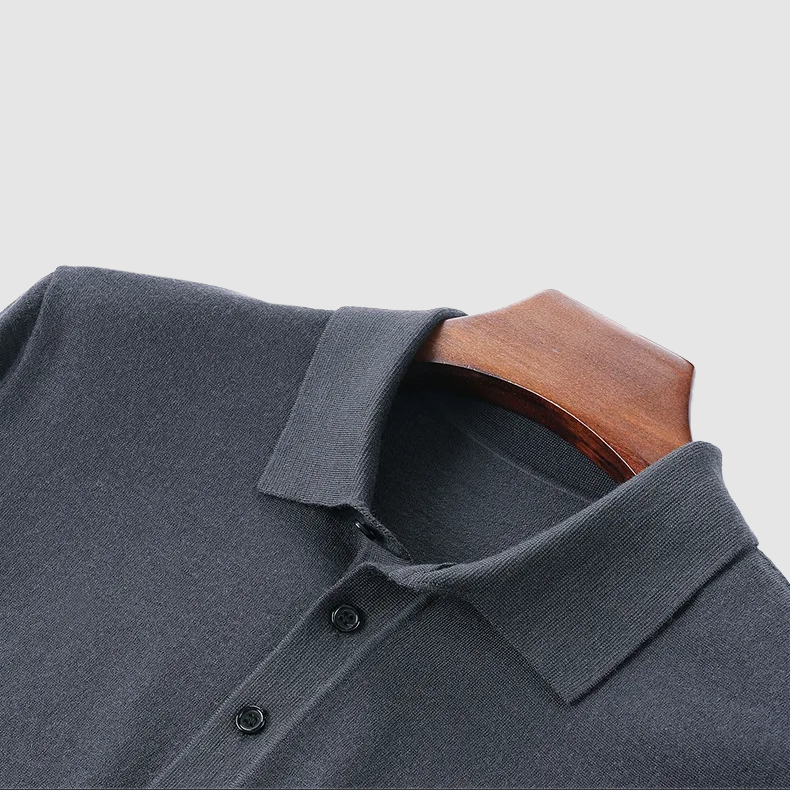 Stilla | Lækkert Polo-shirt Med Lange Ærmer