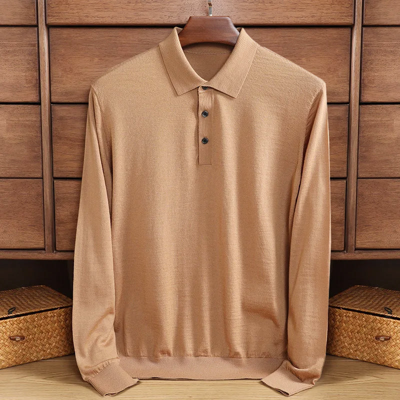 Stilla | Lækkert Polo-shirt Med Lange Ærmer