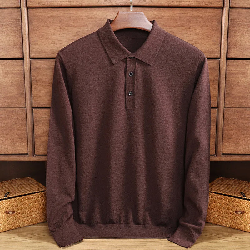 Stilla | Lækkert Polo-shirt Med Lange Ærmer