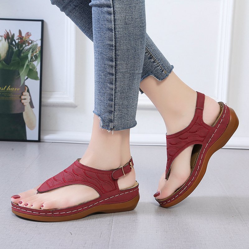 Stilla | Wedge sandals til kvinder i ensfarvet design Udsalg
