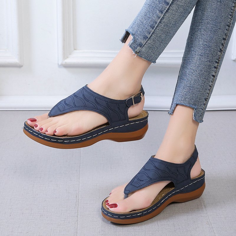 Stilla | Wedge sandals til kvinder i ensfarvet design Udsalg