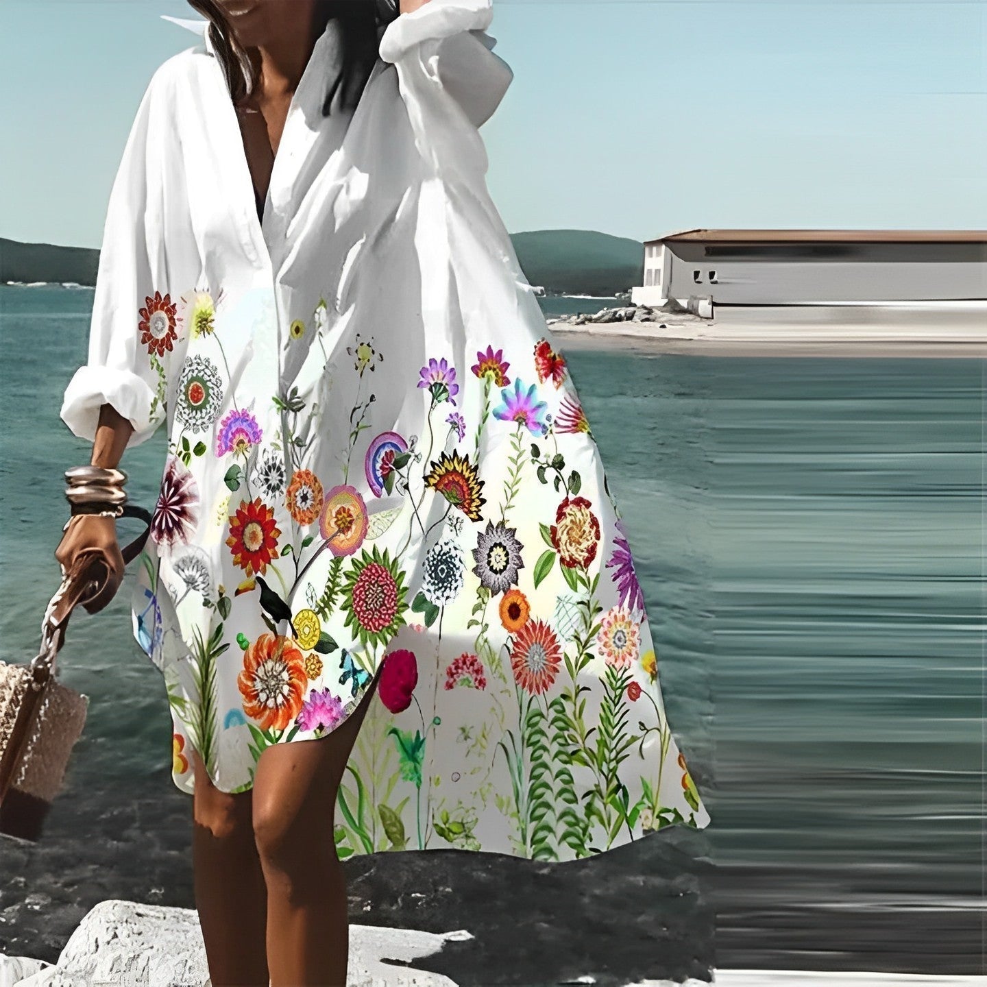 Stilla | Stilfuld sommerkjole Look Udsalg