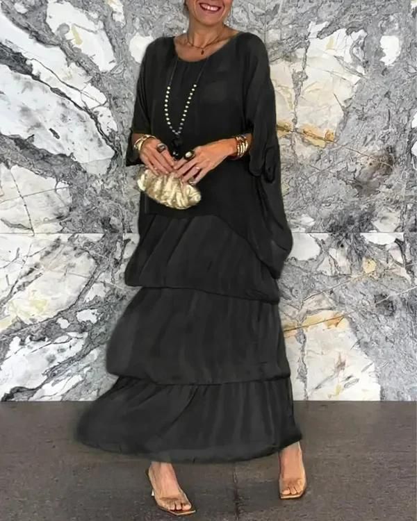 Stilla | Luksuriøst Elegant Chiffonkjole