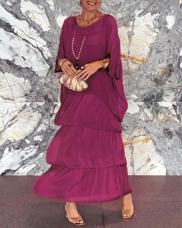 Stilla | Luksuriøst Elegant Chiffonkjole