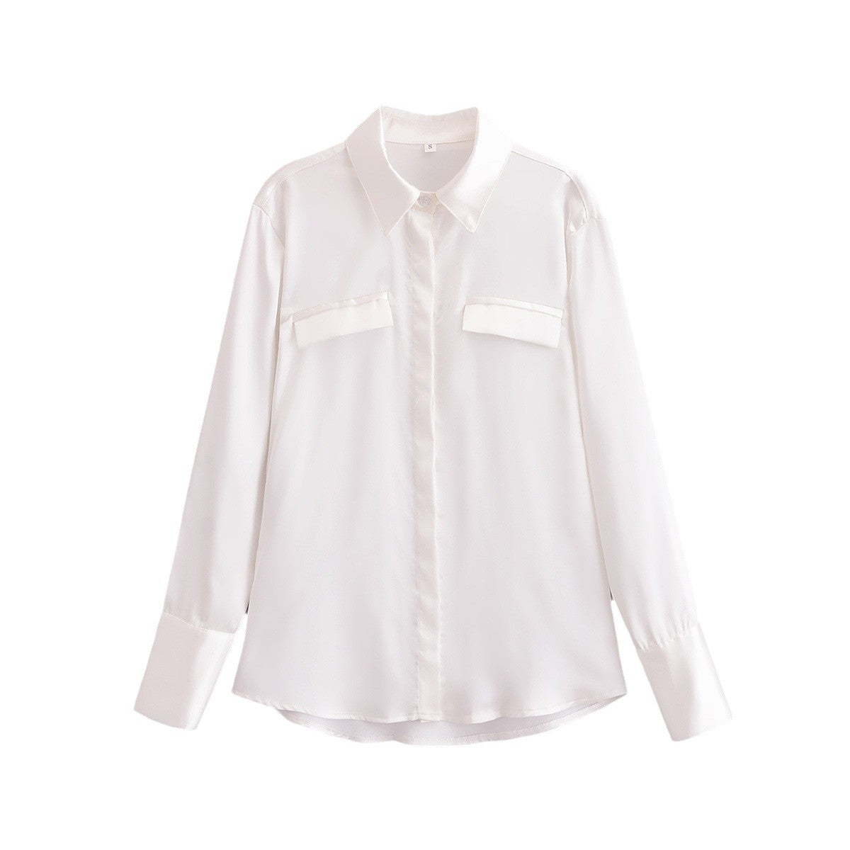 Stilla | Lys Forår Satin Bluse