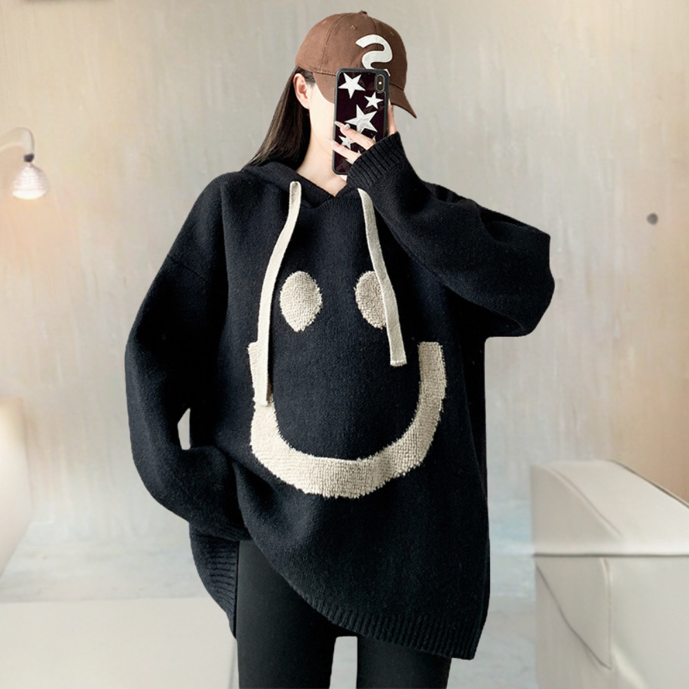 Stilla | Varm Strikket Sweater Med Hætte Til Kvinder Online nu
