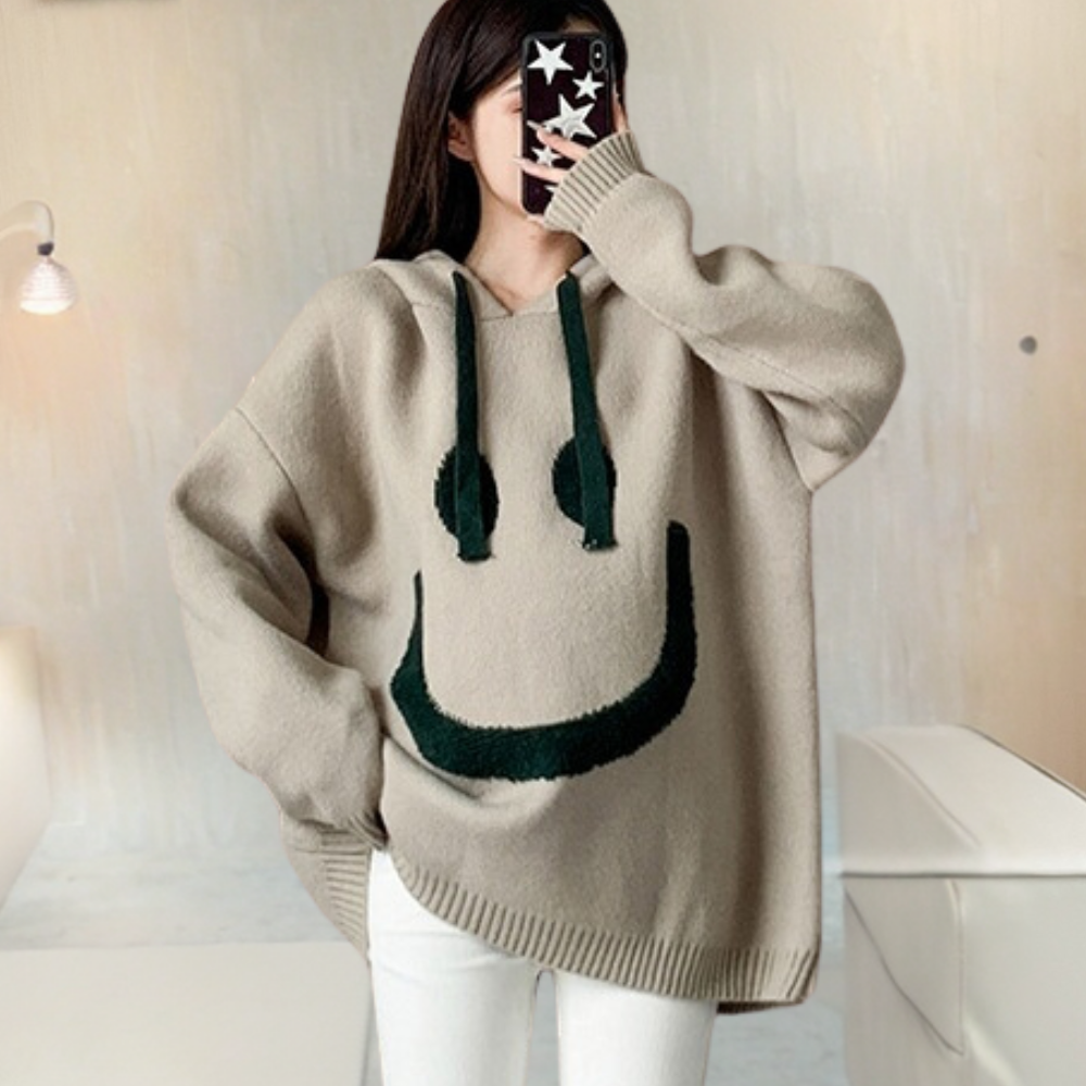 Stilla | Varm Strikket Sweater Med Hætte Til Kvinder Online nu