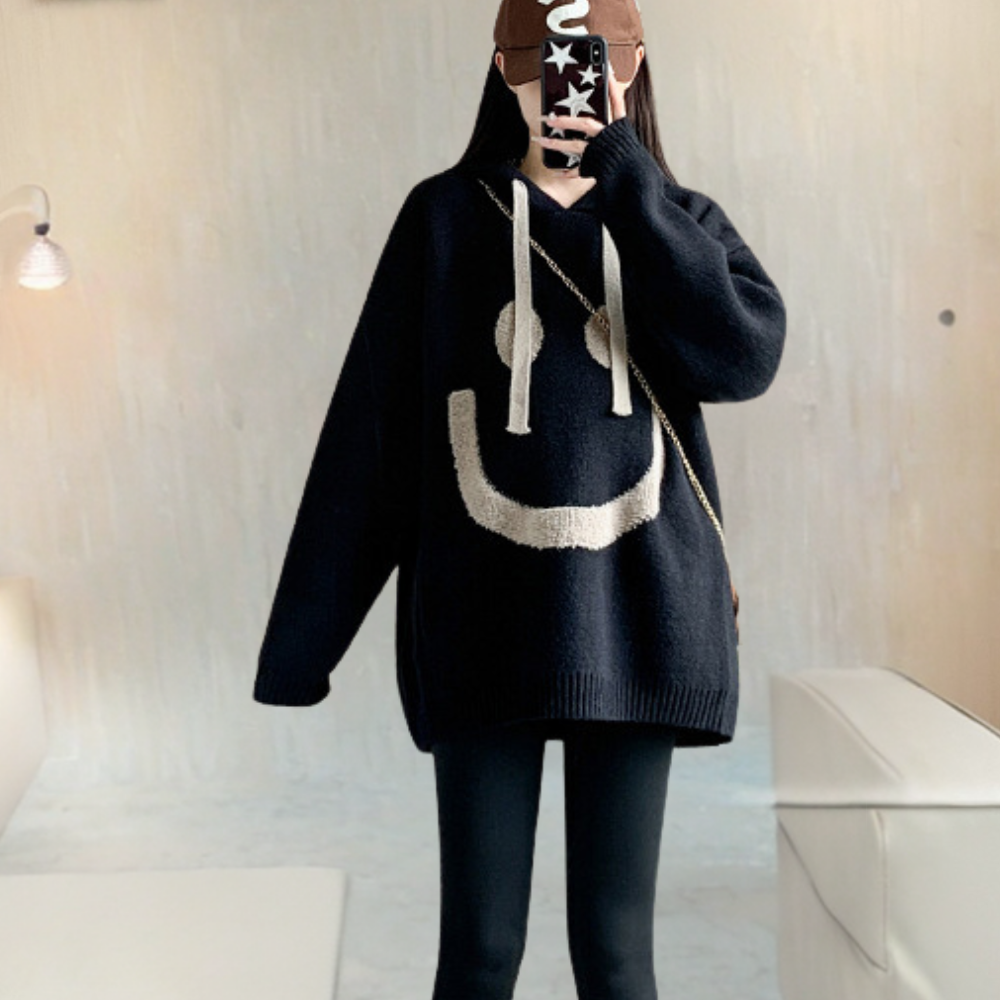 Stilla | Varm Strikket Sweater Med Hætte Til Kvinder Online nu