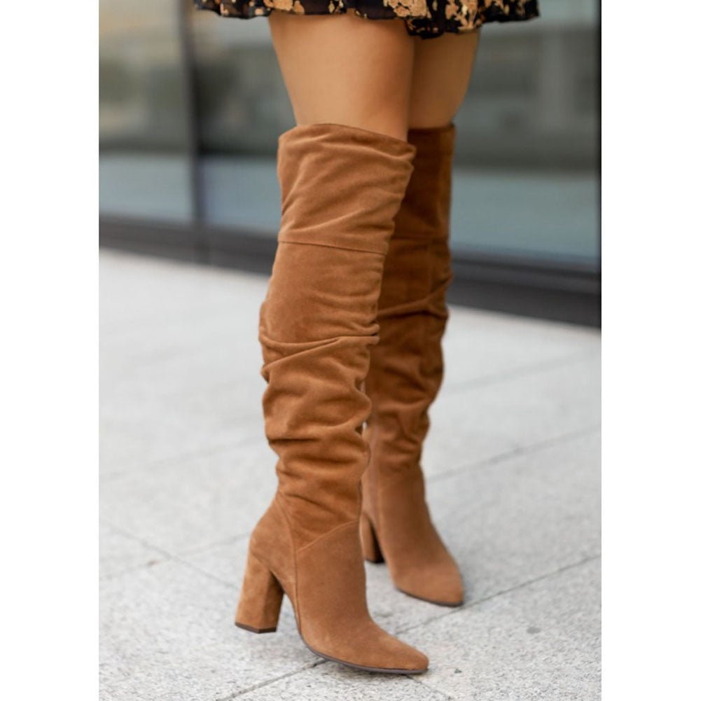 Stilla - over-the-knee slip-on støvler til kvinder Online