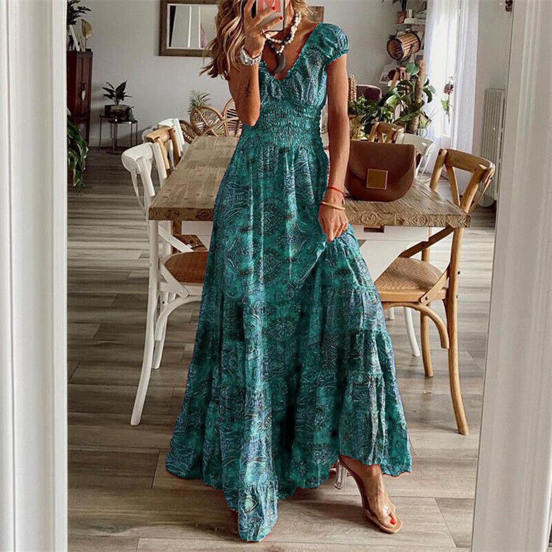 Stilla | Bohemian Style Justering Lang Kjole