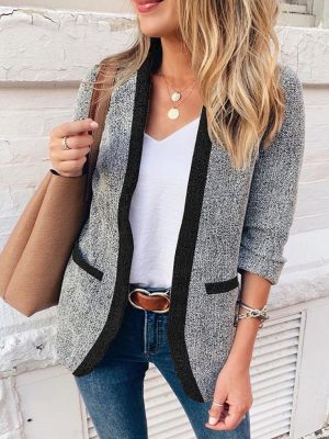Stilla | Kvinders Jakker Farveblok Slank Blazer