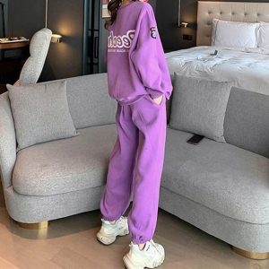 Stilla | Label Rundhalst-shirt Løs Sweatshirt Afslappet Sæt Online Hot Salg