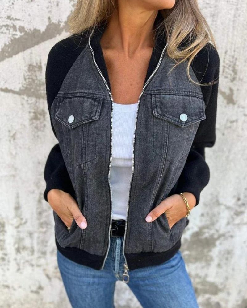 Stilla | Moderne Denimstof Jakke Mode