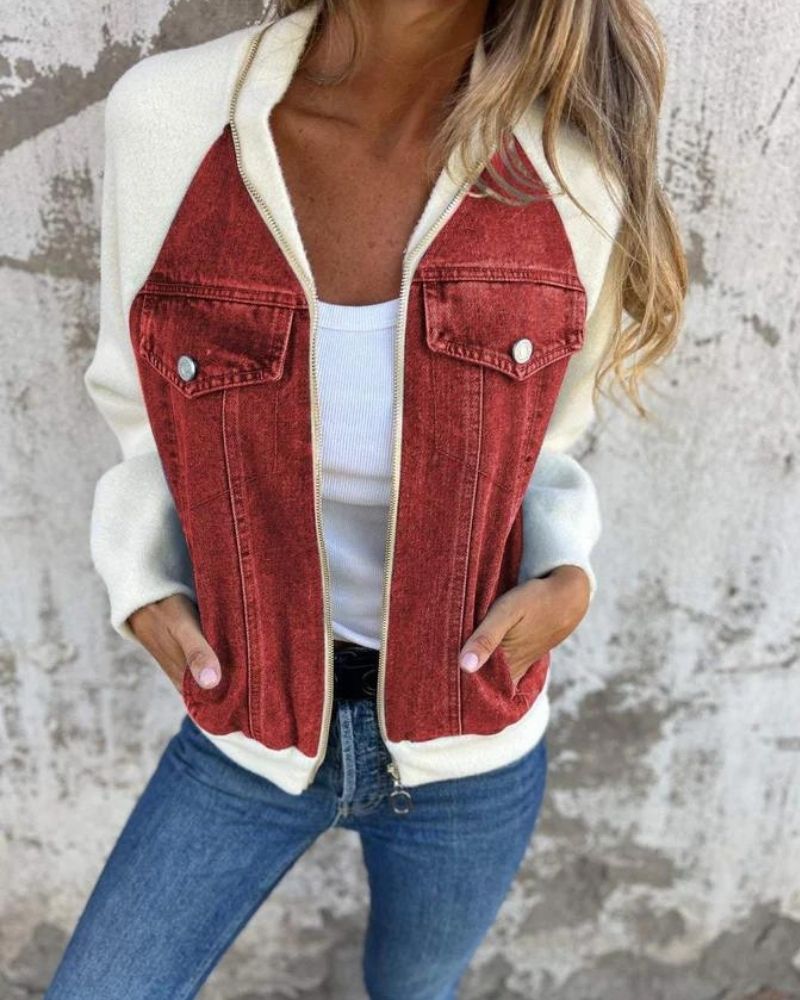 Stilla | Moderne Denimstof Jakke Mode