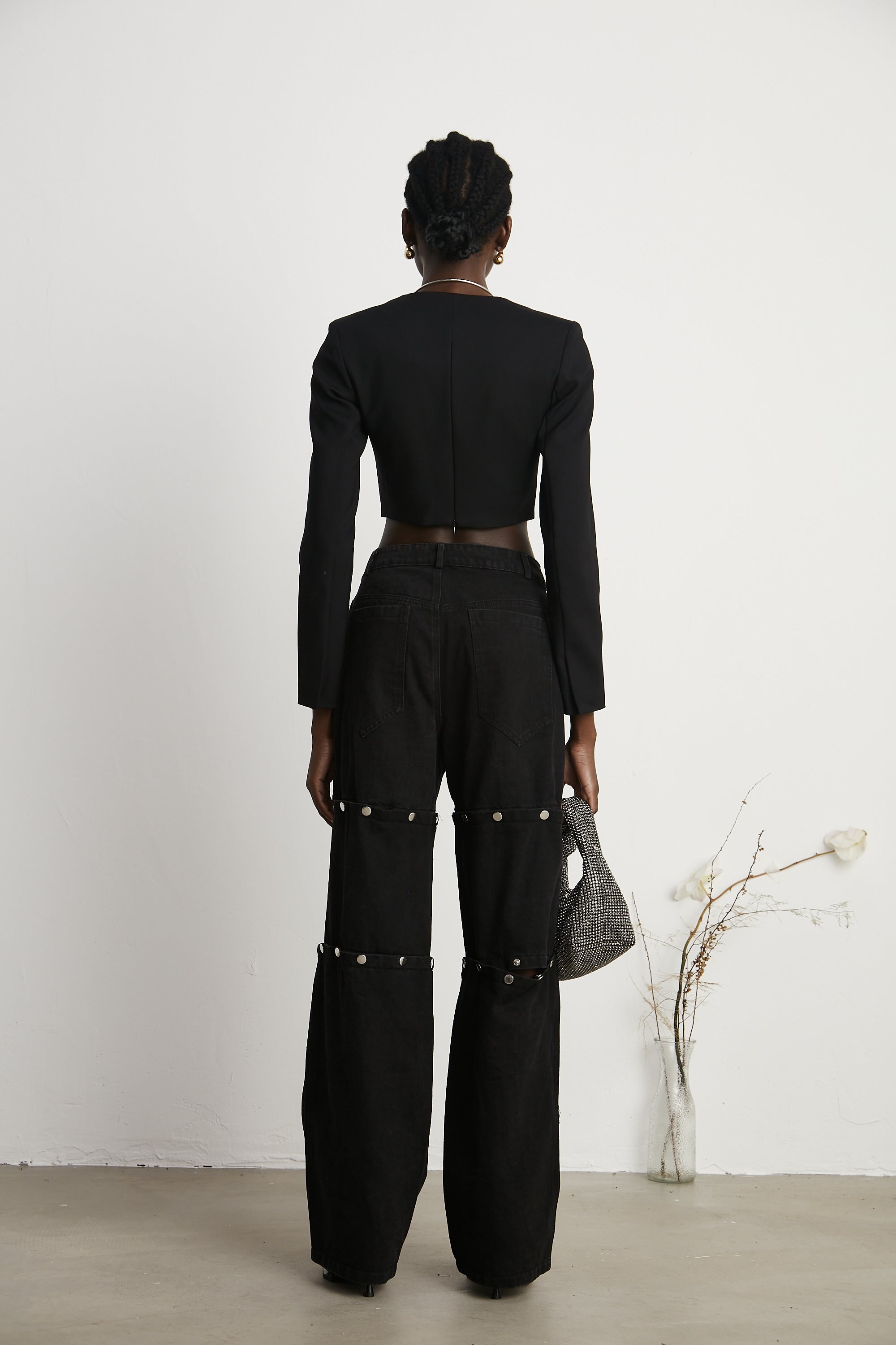Stilla | Snøre Cropped Jakke