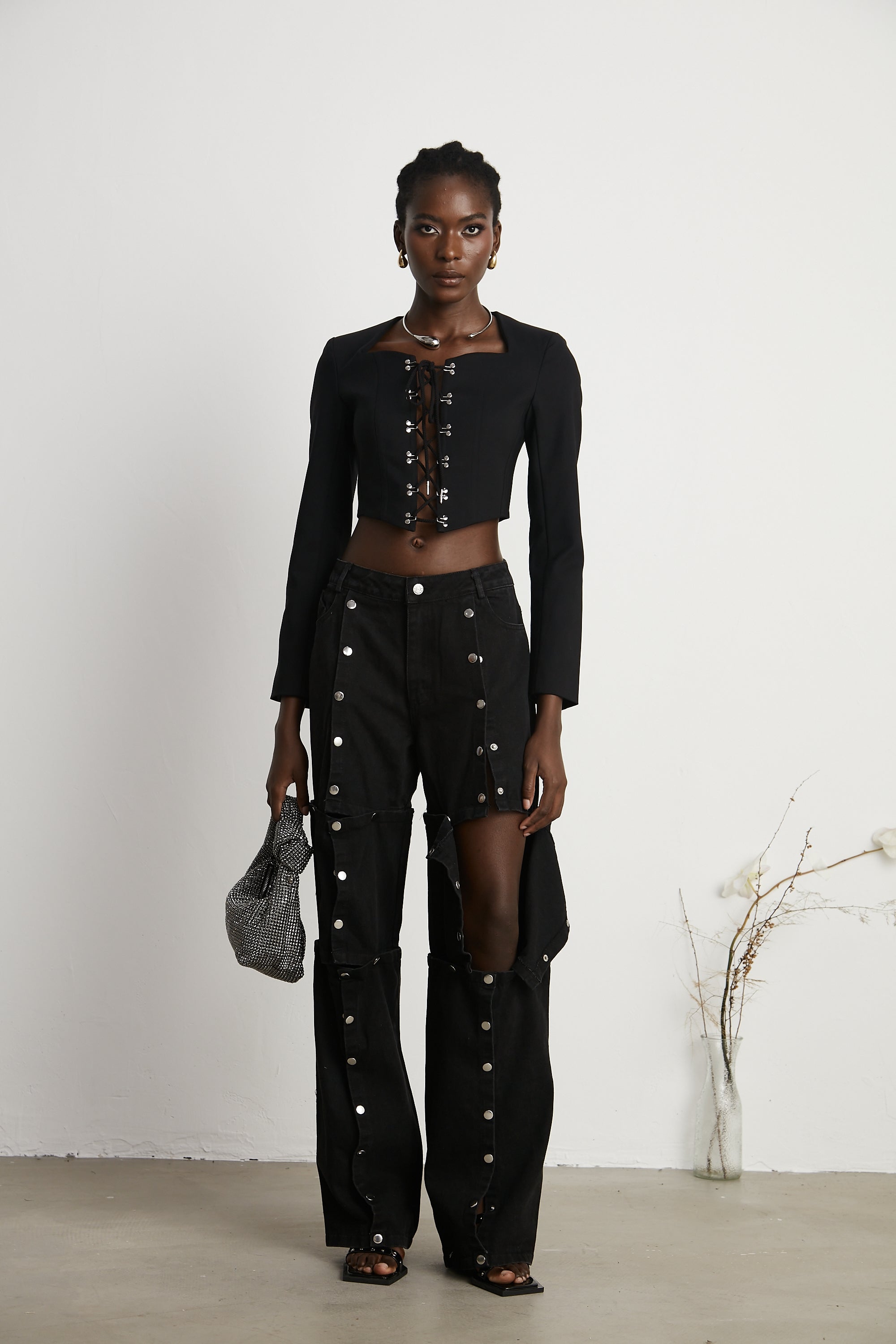 Stilla | Snøre Cropped Jakke