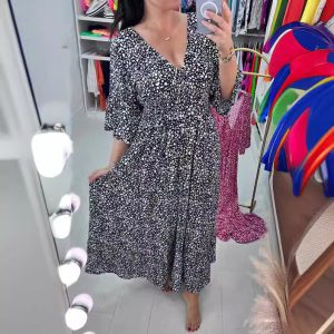 Stilla | Strand-Kjole Fake Strand Løs Lang Skirt Online nu