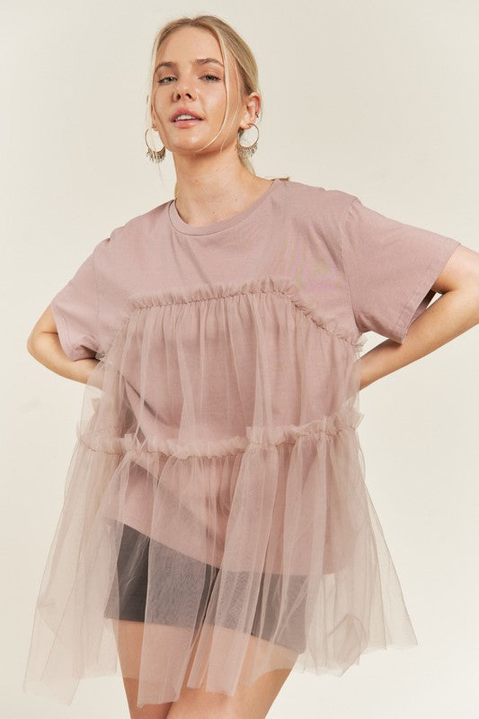 Stilla | Tulle Mix T-shirts på udsalg
