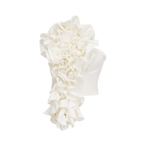 Stilla | Hvid Blomst Applikation Top