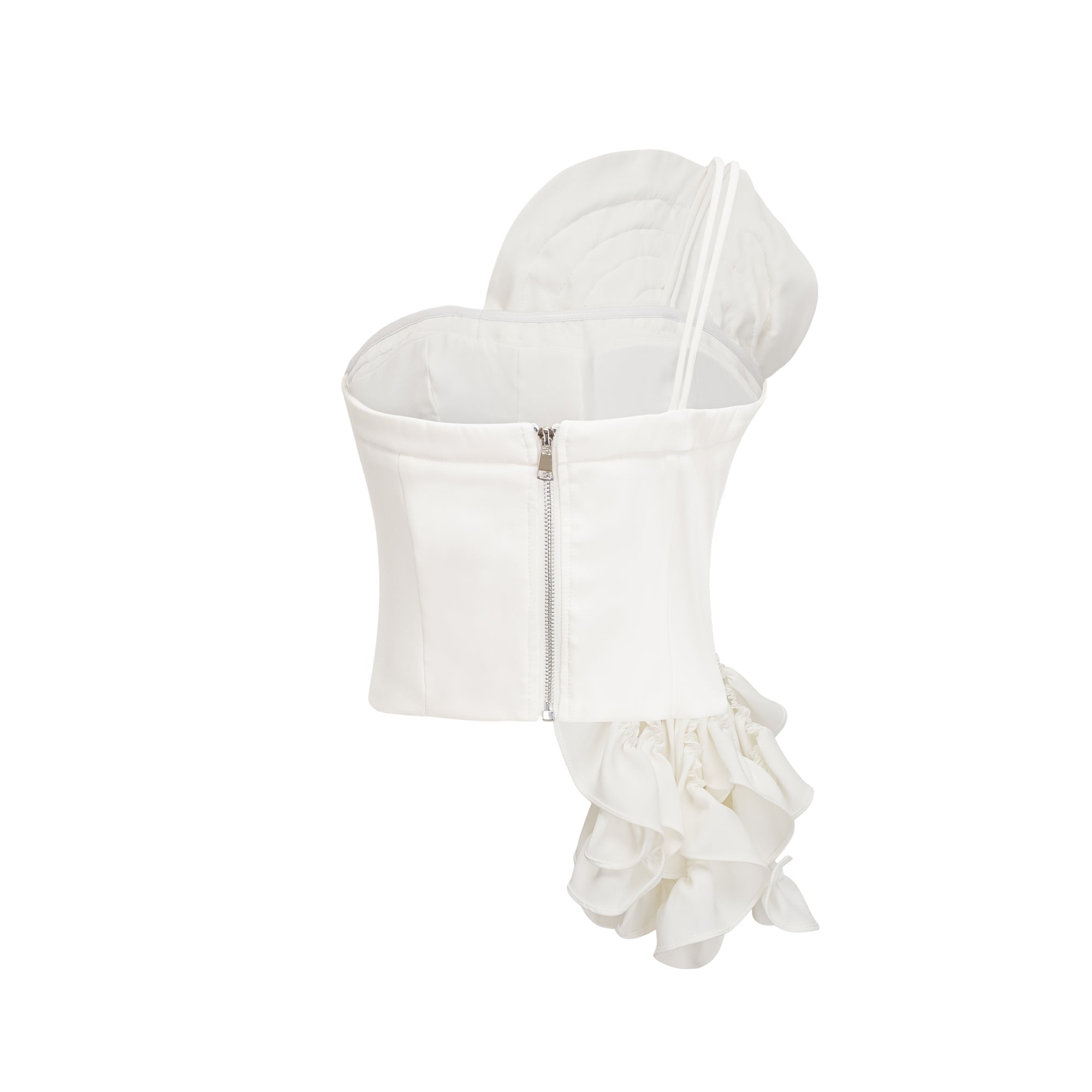 Stilla | Hvid Blomst Applikation Top