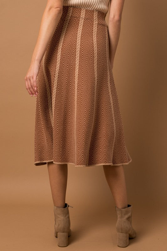 Stilla | Stribet Sweater Nederdel