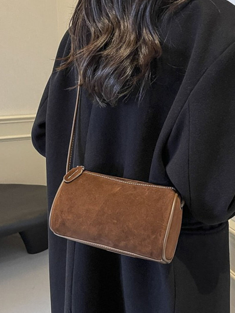 Stilla | Elegant Skuldertaske i Ruskind