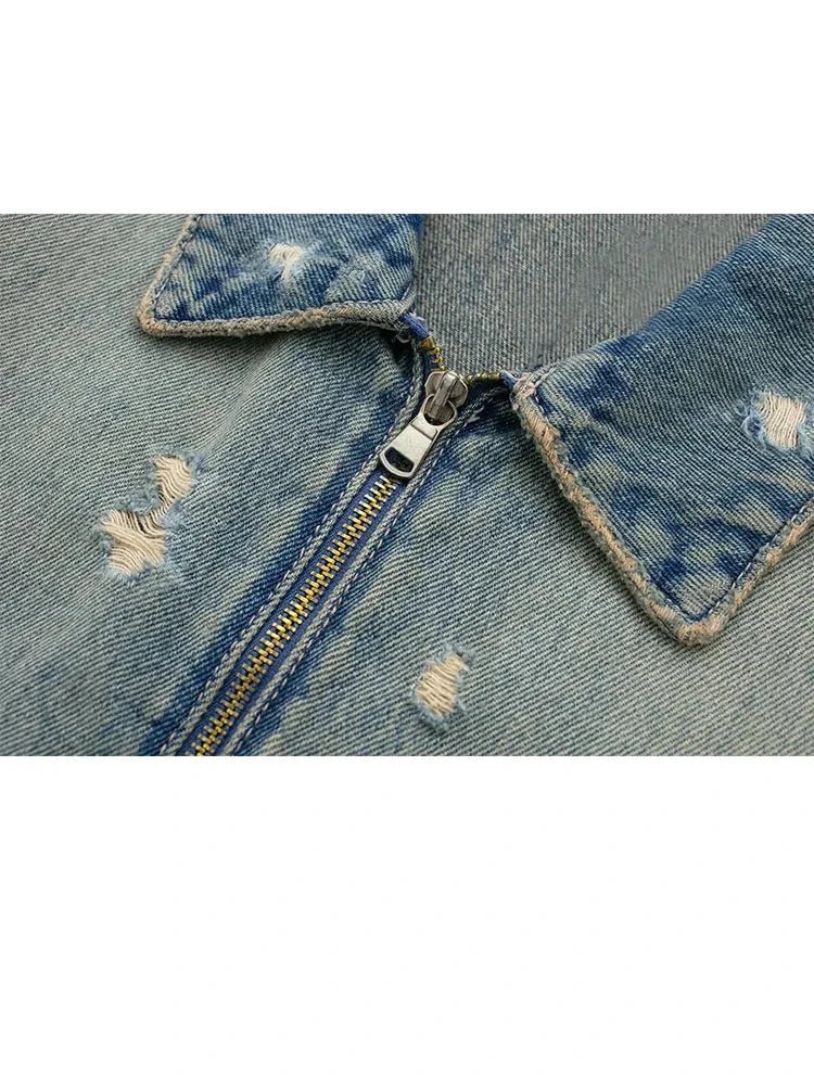 Stilla | Jeansjakke i Used-Look