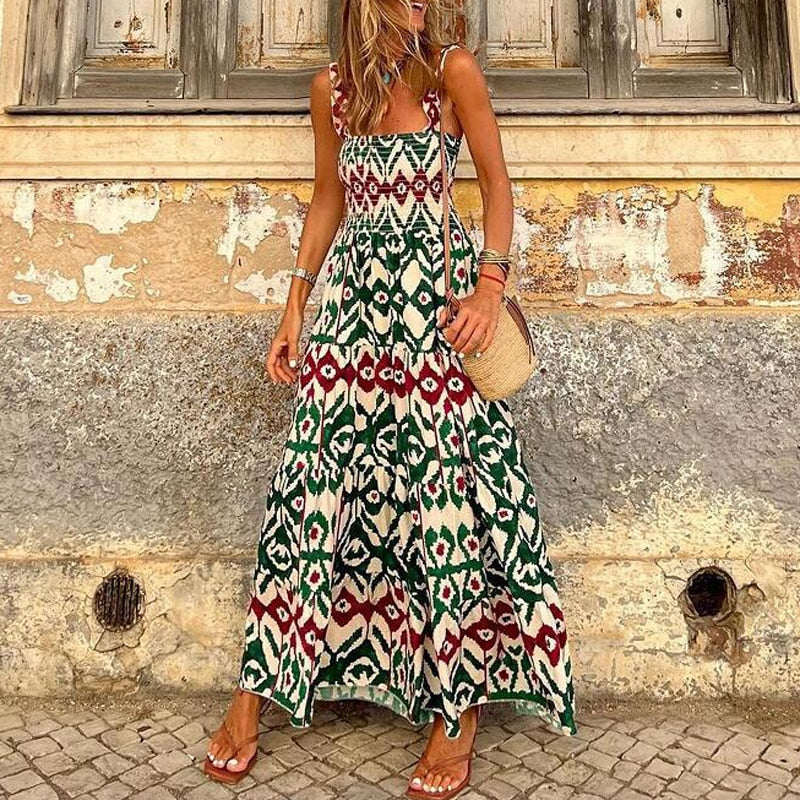 Stilla | Sommerkjole Boho Stil på udsalg