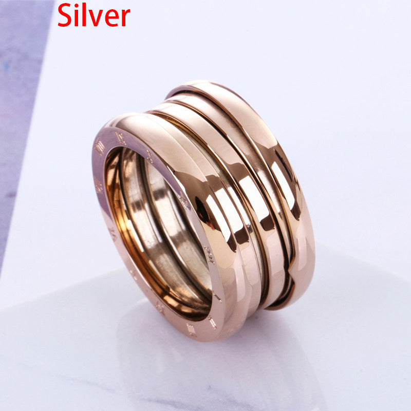 Stilla | Titanium Stål Rosaguld Ring