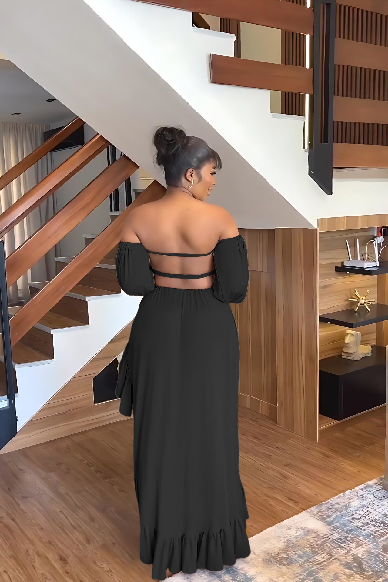 Stilla | Bandeau Sexy Udfordret Cropperet Uregelmæssig Asymmetrisk Rynket Slids Formelt Kjole Kvinder Kjole Online