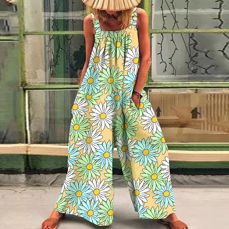 Stilla | Boho Print Jumpsuit Udsalg
