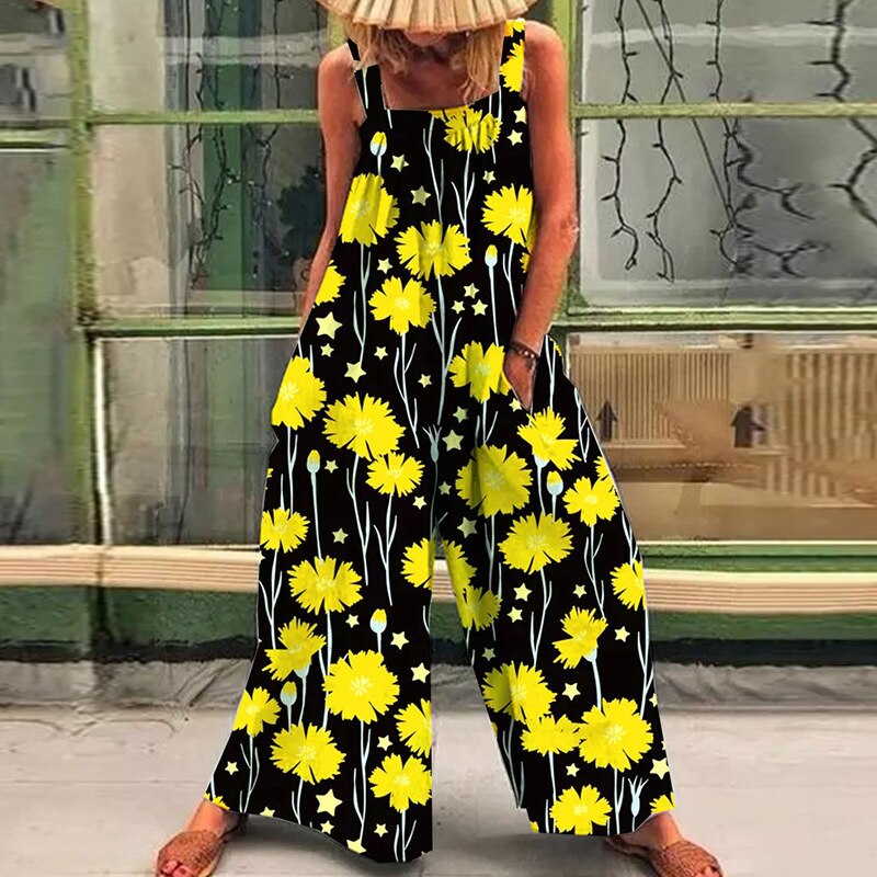 Stilla | Boho Print Jumpsuit Udsalg