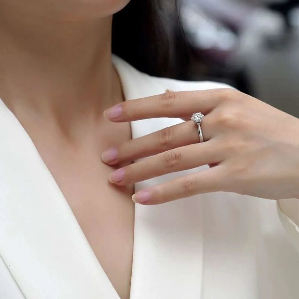 Stilla | ring med seks kløer (med certifikat) Hot på udsalg