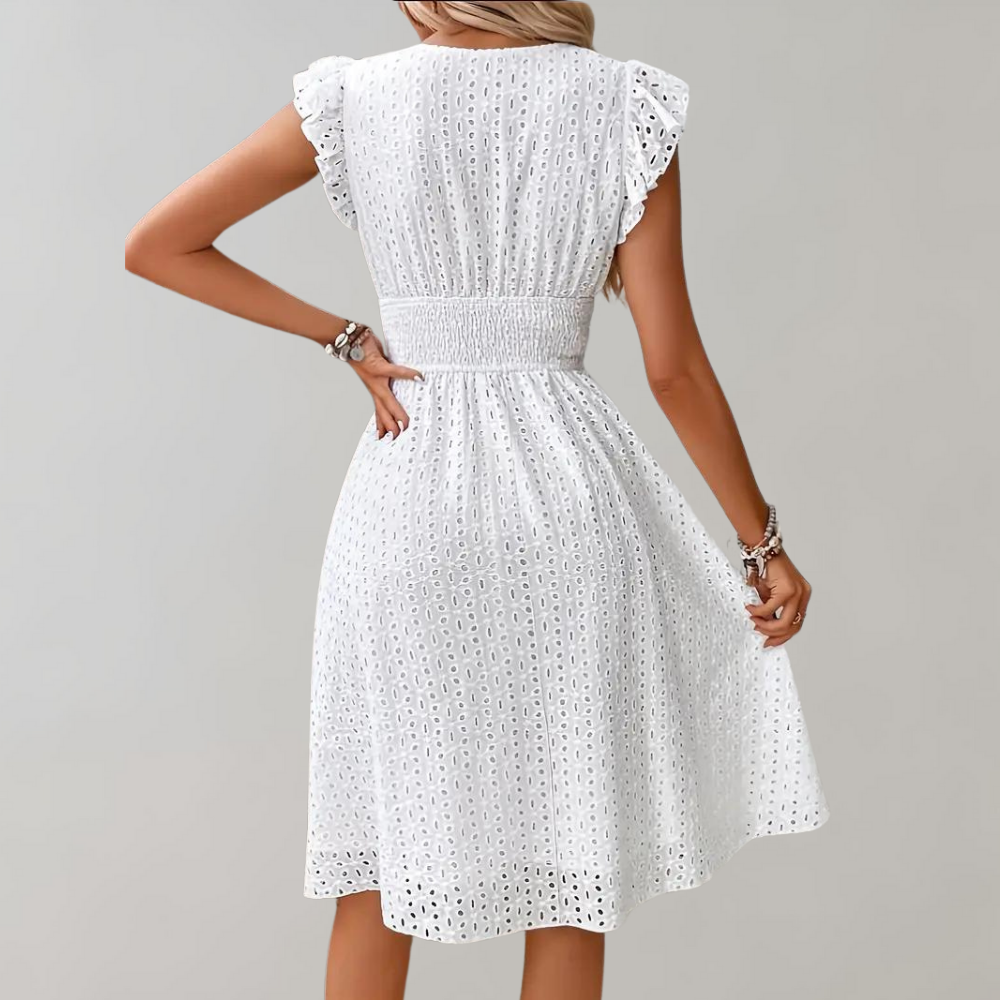 Stilla | Dame Sommer Midi Kjole Luftige & Elegante Detaljer For Kvinder Online Hot Salg