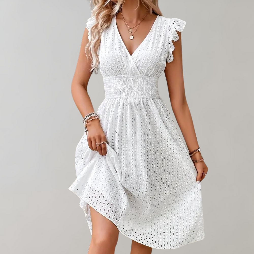 Stilla | Dame Sommer Midi Kjole Luftige & Elegante Detaljer For Kvinder Online Hot Salg
