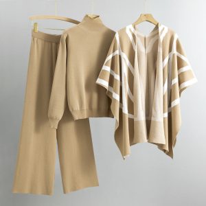 Stilla | Khaki Allure Strik Sæt Til Kvinder