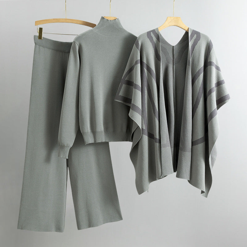 Stilla | Khaki Allure Strik Sæt Til Kvinder