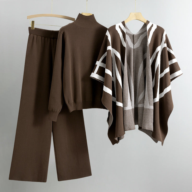 Stilla | Khaki Allure Strik Sæt Til Kvinder
