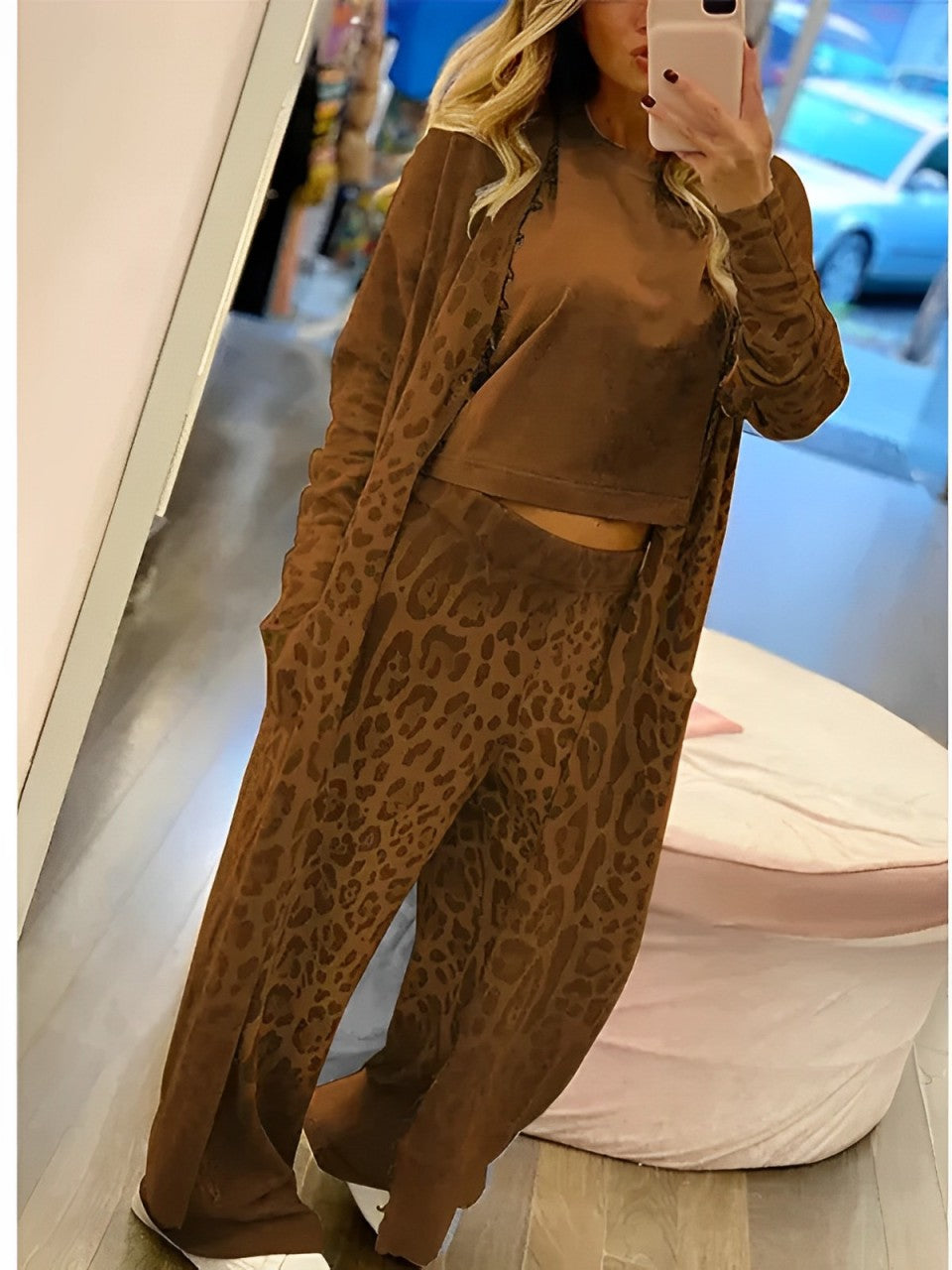 Stilla | Janicesæt med leopardprint Online